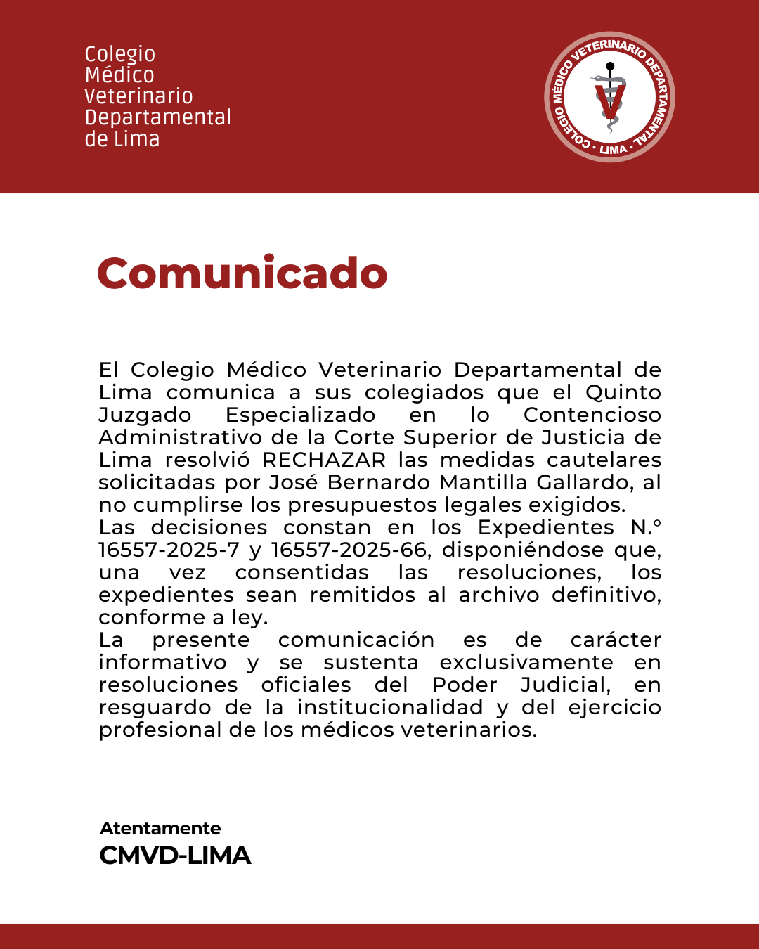Poder Judicial Rechaza Medidas Cautelares Solicitadas
